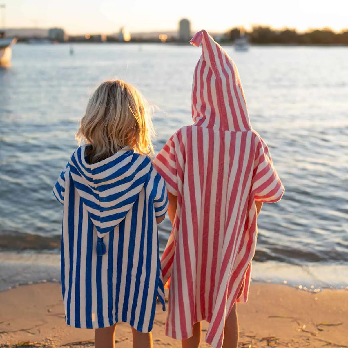 Poncho de bain Suzon Rayures 1-3 ans