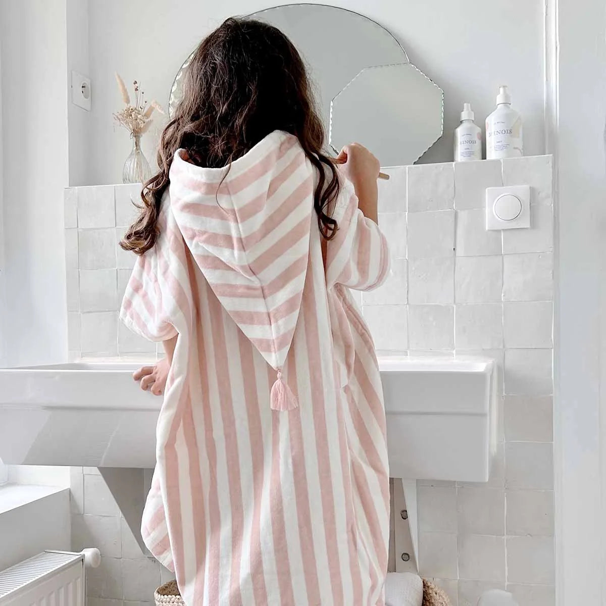 Poncho de bain Suzon Rayures 1-3 ans