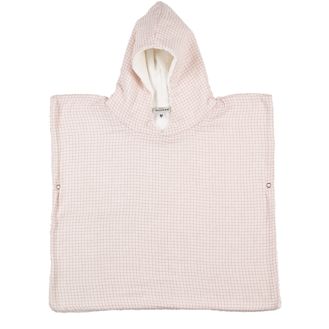 Poncho gaze petits carreaux