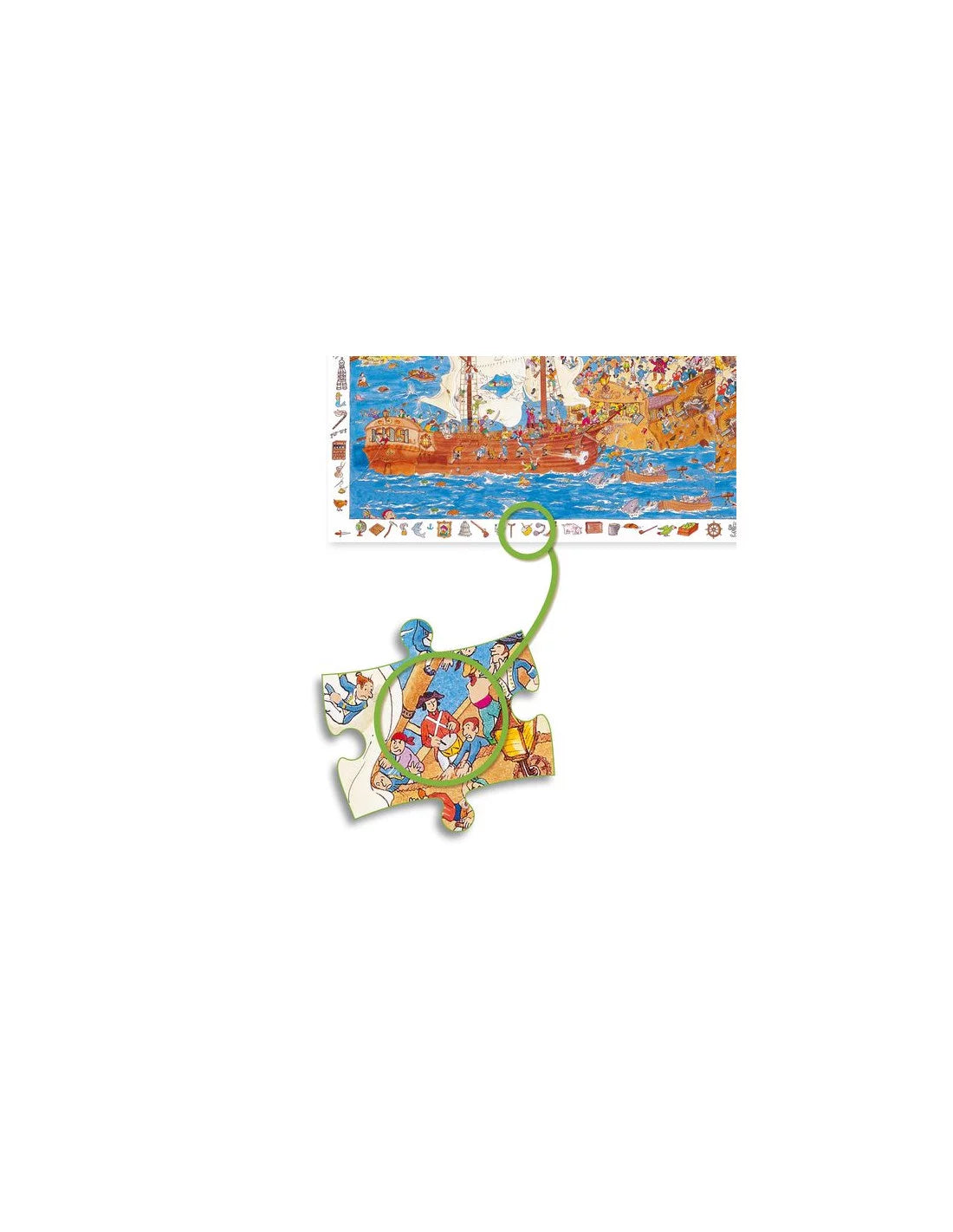 Puzzle d'observation Les pirates