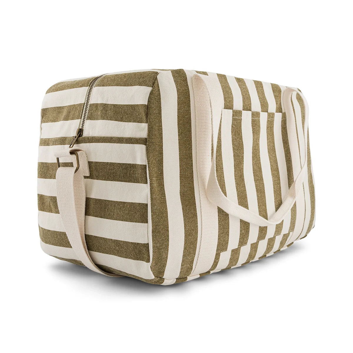 Sac à langer Raphael Rayures Olive / Greige