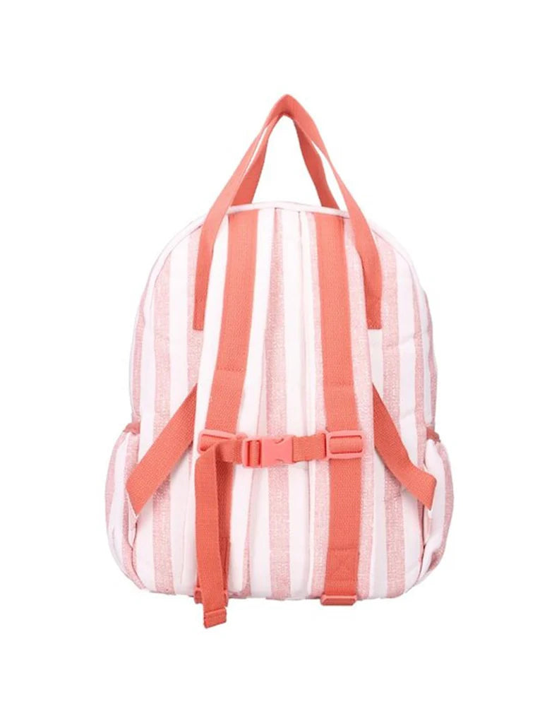 Sac à dos enfant anses - Rayures roses
