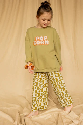 Sweat Sahara Pop Corn Placé Olive