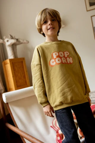 Sweat Sahara Pop Corn Placé Olive