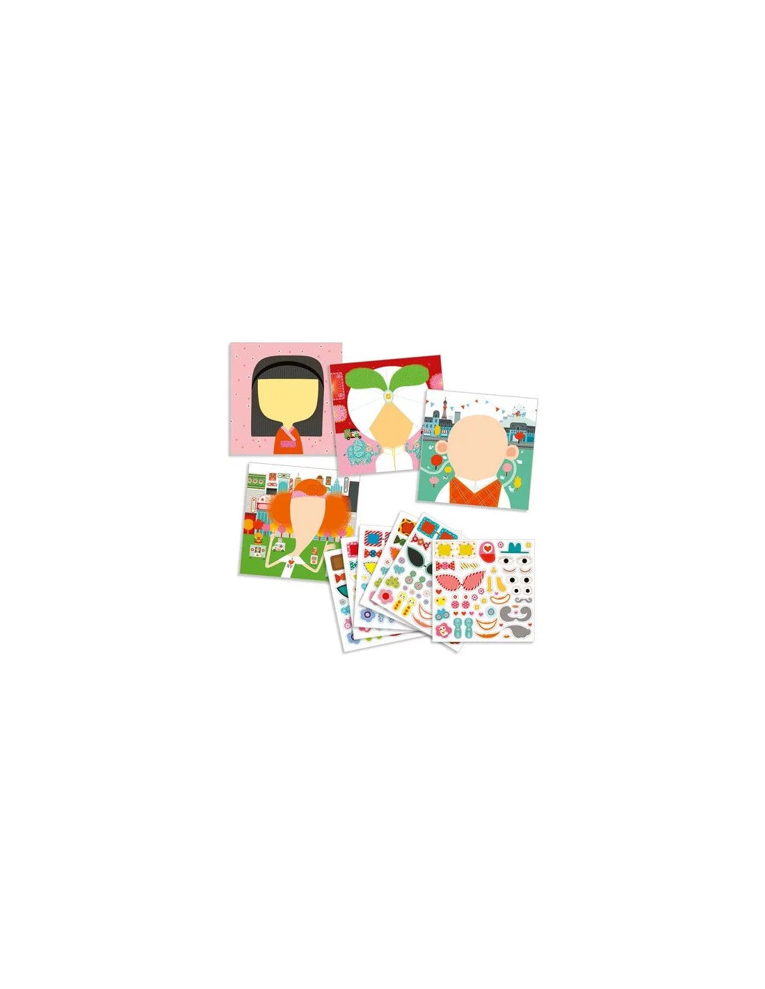 Créer des visages avec des stickers tous différents