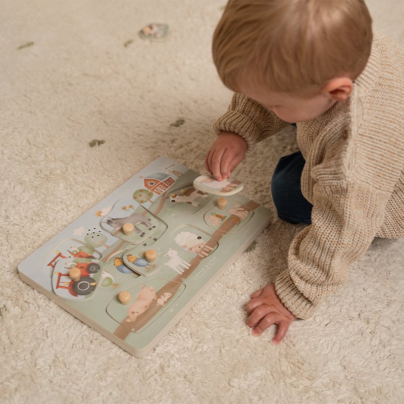 Puzzle sonore Little Farm, pièces animaux de la ferme et tracteur