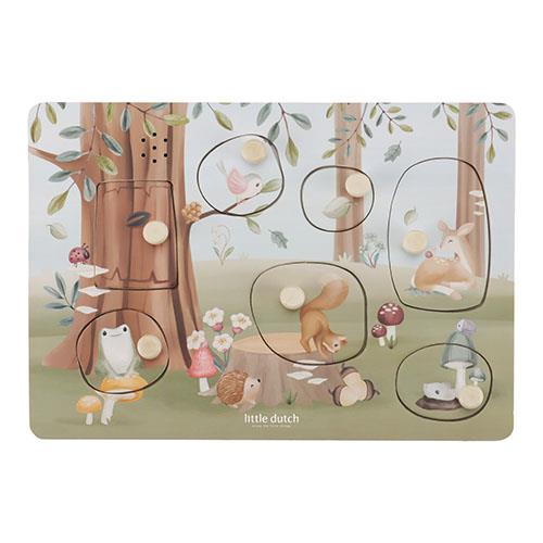 Puzzle sonore - Bleu - Forest Friends