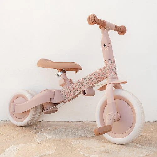 4 en 1 tricycle rose