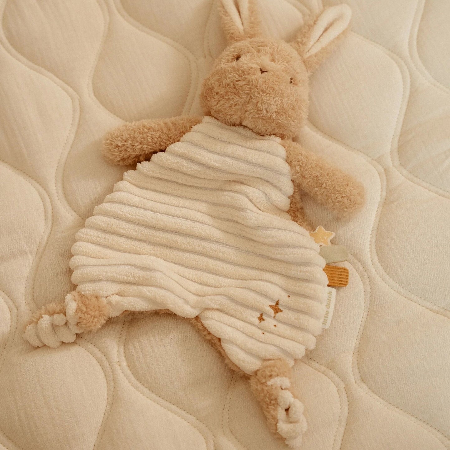 Doudou Lapin Newborn Naturals beige, vue de face