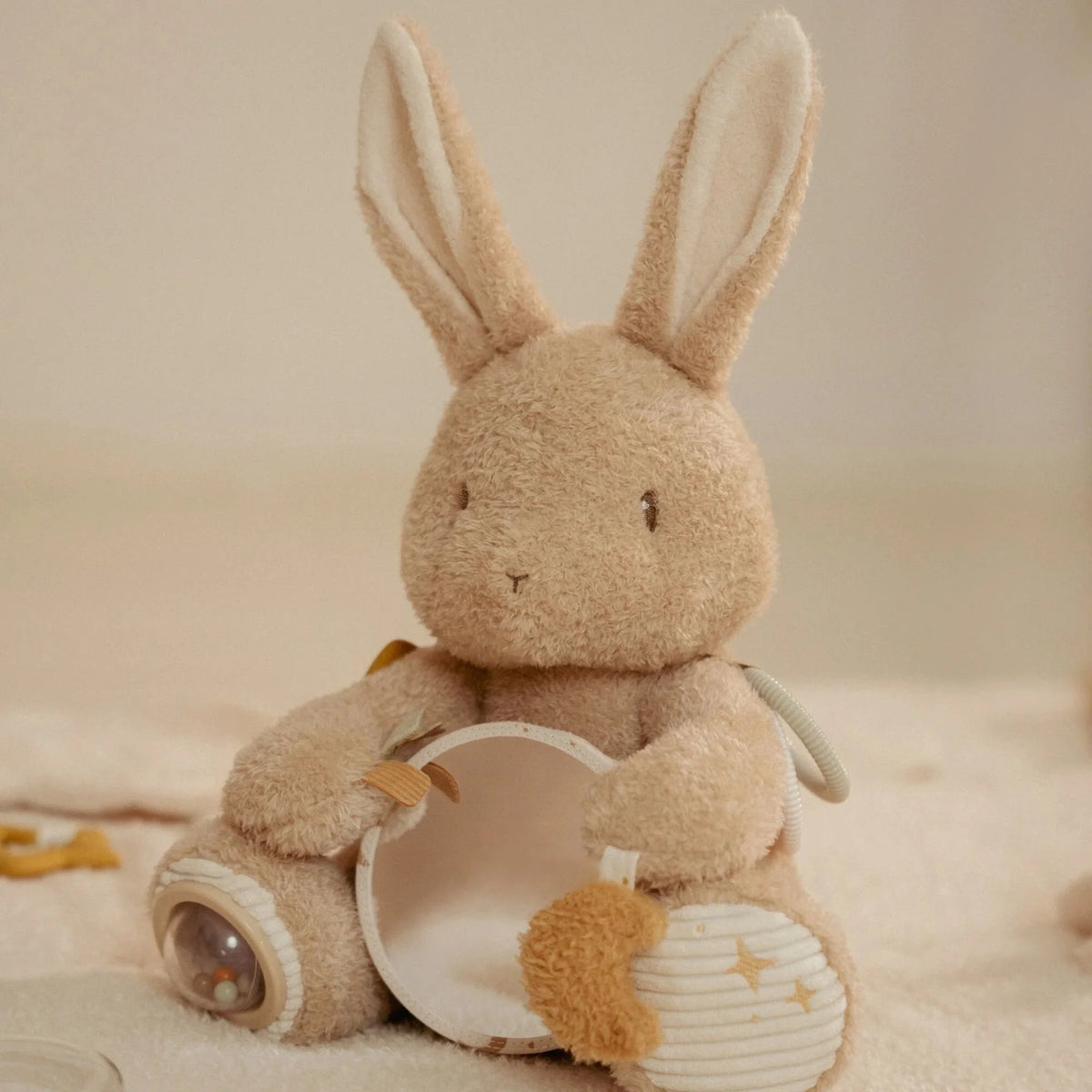 Peluche d'activité Lapin - Sable - Baby Bunny