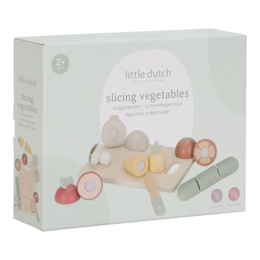 Légumes coupés en bois - Multicolore - Essentials