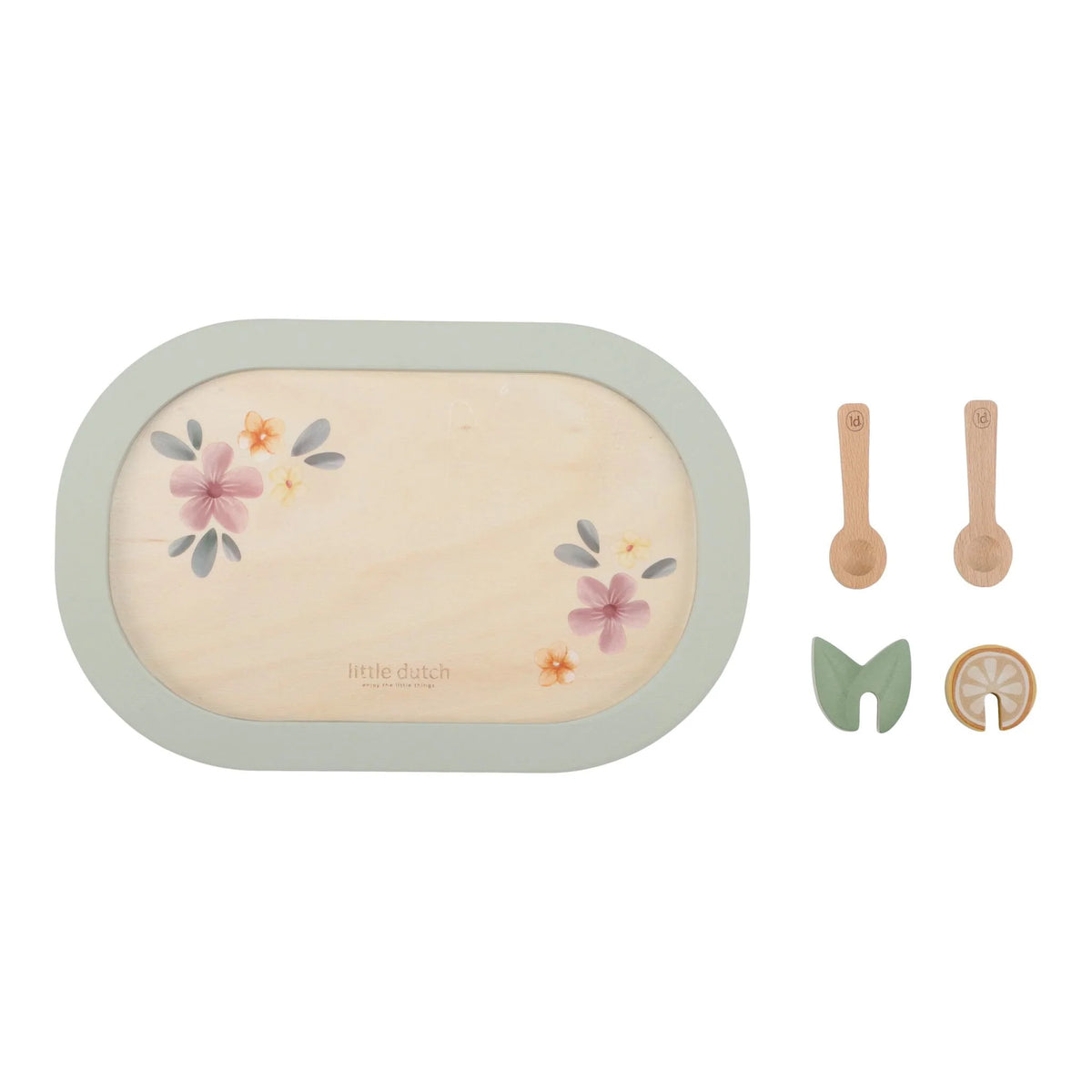 Service à thé en bois - Multicolore - Essentials