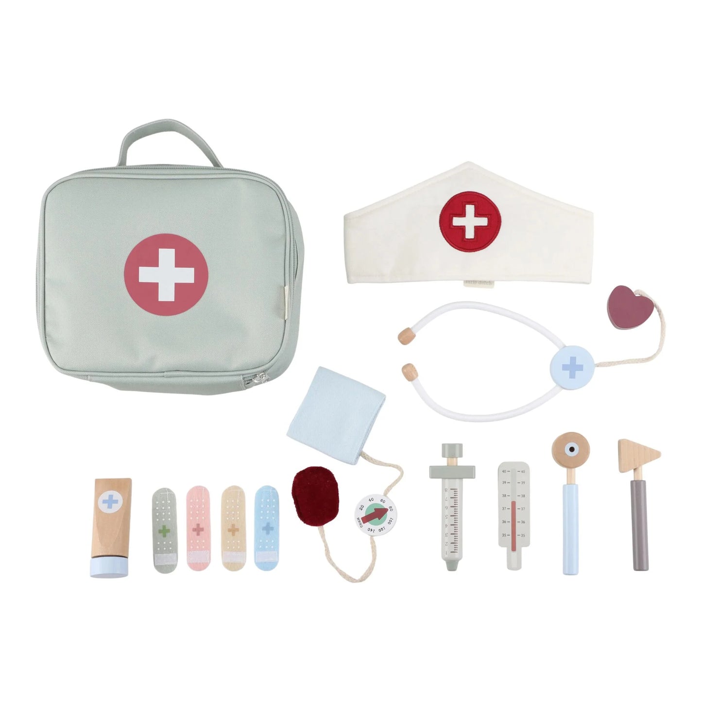 Set de docteur en bois - Vert - Essentials