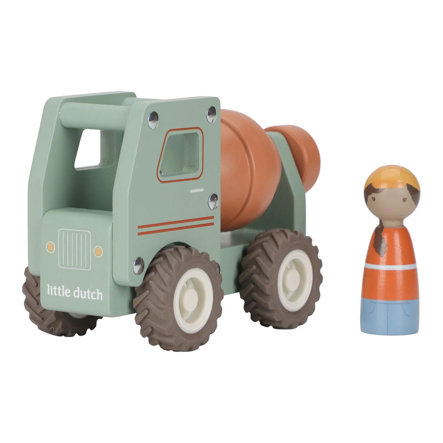 Camion à ciment en bois – Vert – Essentials