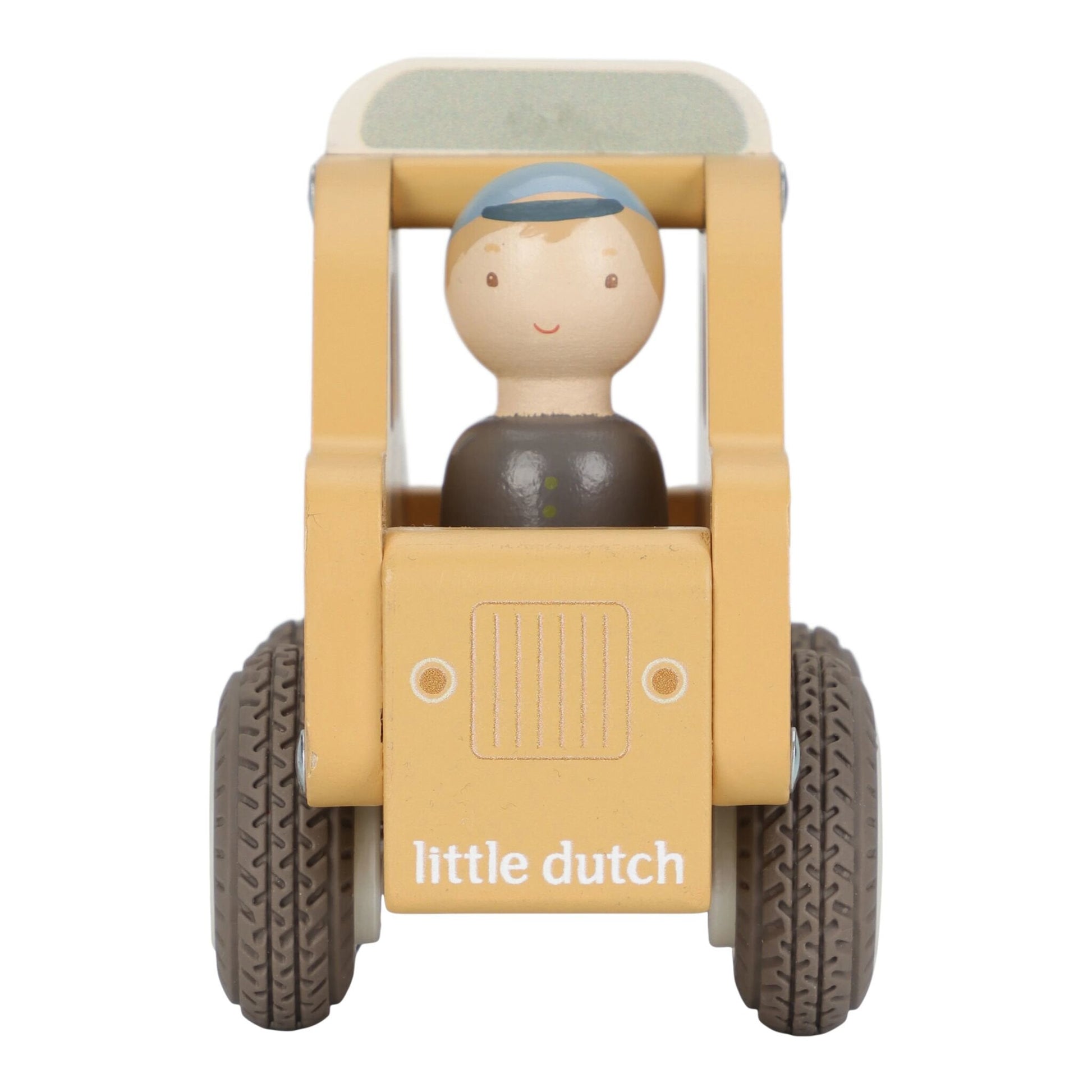 Voiture en bois Taxi Little Dutch - vue de profil