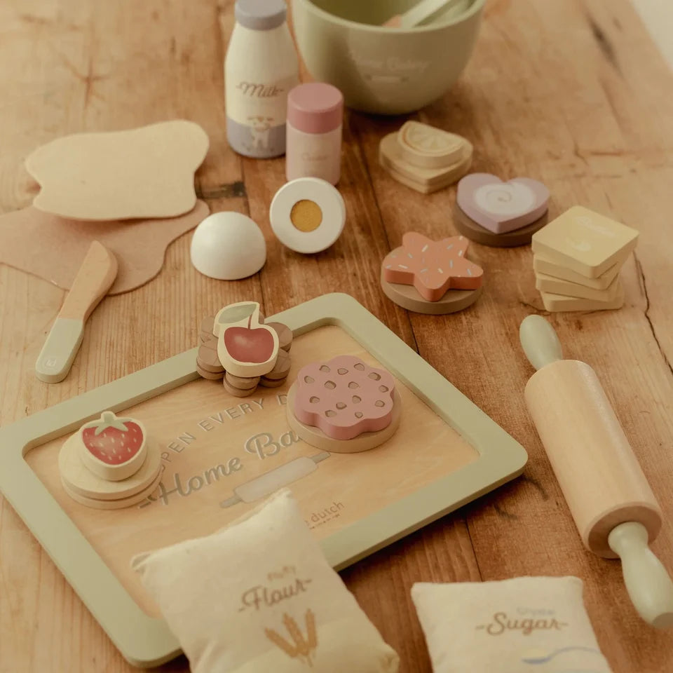 Set de pâtisserie en bois – Multicolore – Essentials