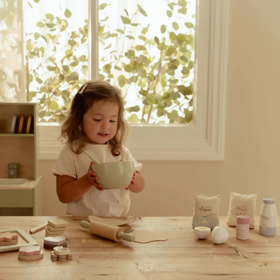 Set de pâtisserie en bois – Multicolore – Essentials
