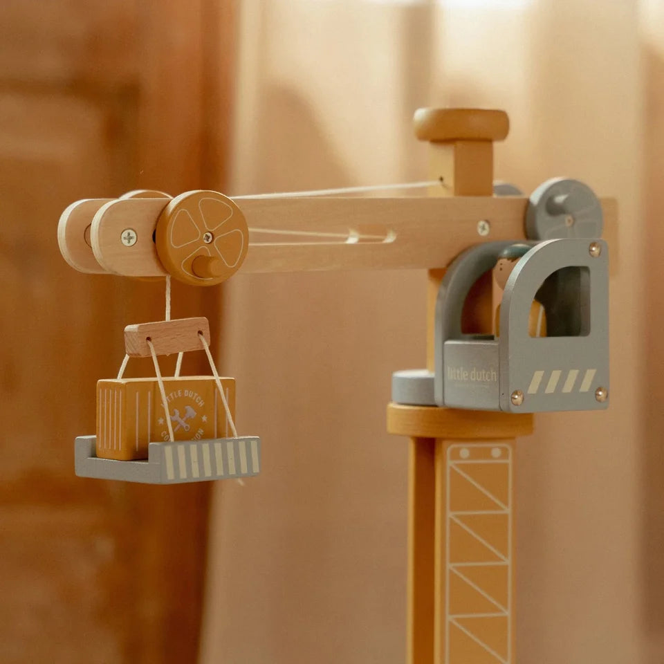 Grue en bois – Circuit de train