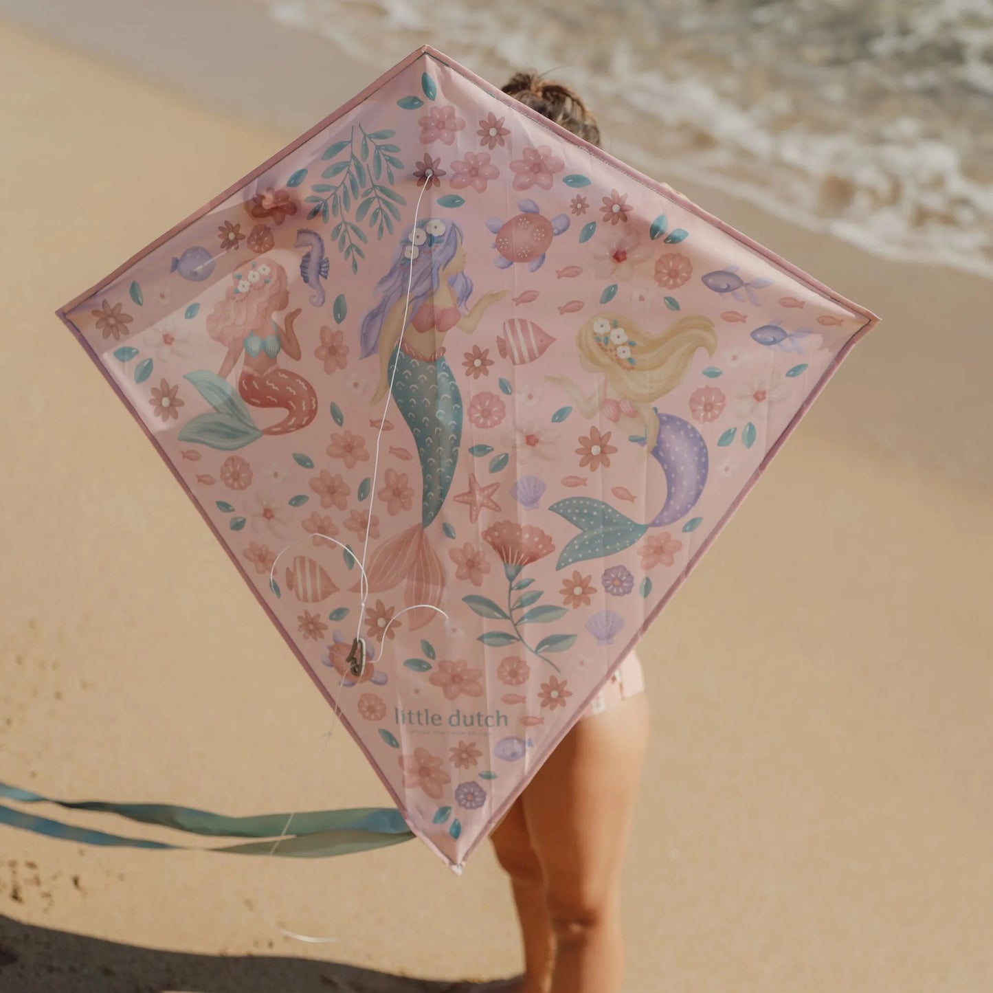 Cerf-volant - Rose - Sirène Rêveuse