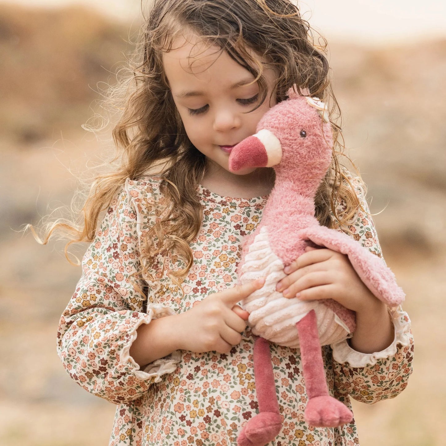 Safari Friends - Peluche Flamant rose - Rose - 35 cm