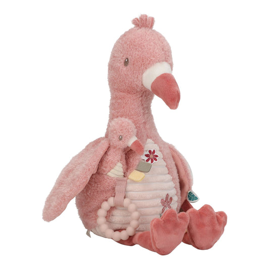 Peluche d'activités Flamant rose Little Dutch Safari Friends