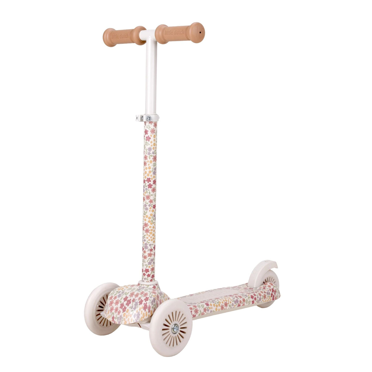 Trottinette 3 roues Little Dutch blanc cassé imprimé floral Sunny Flower, vue d'ensemble