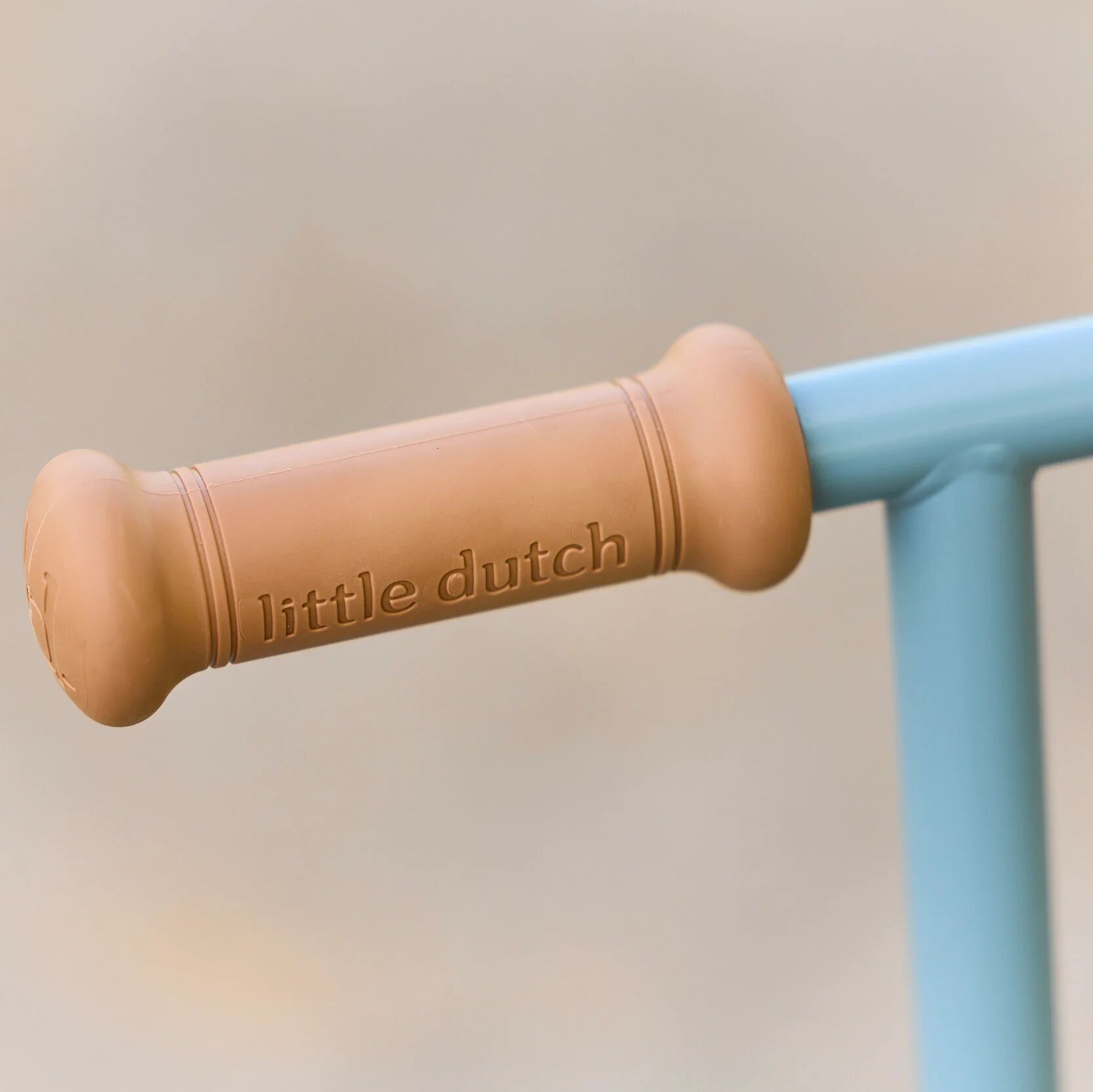 Trottinette Little Dutch bleue en balade