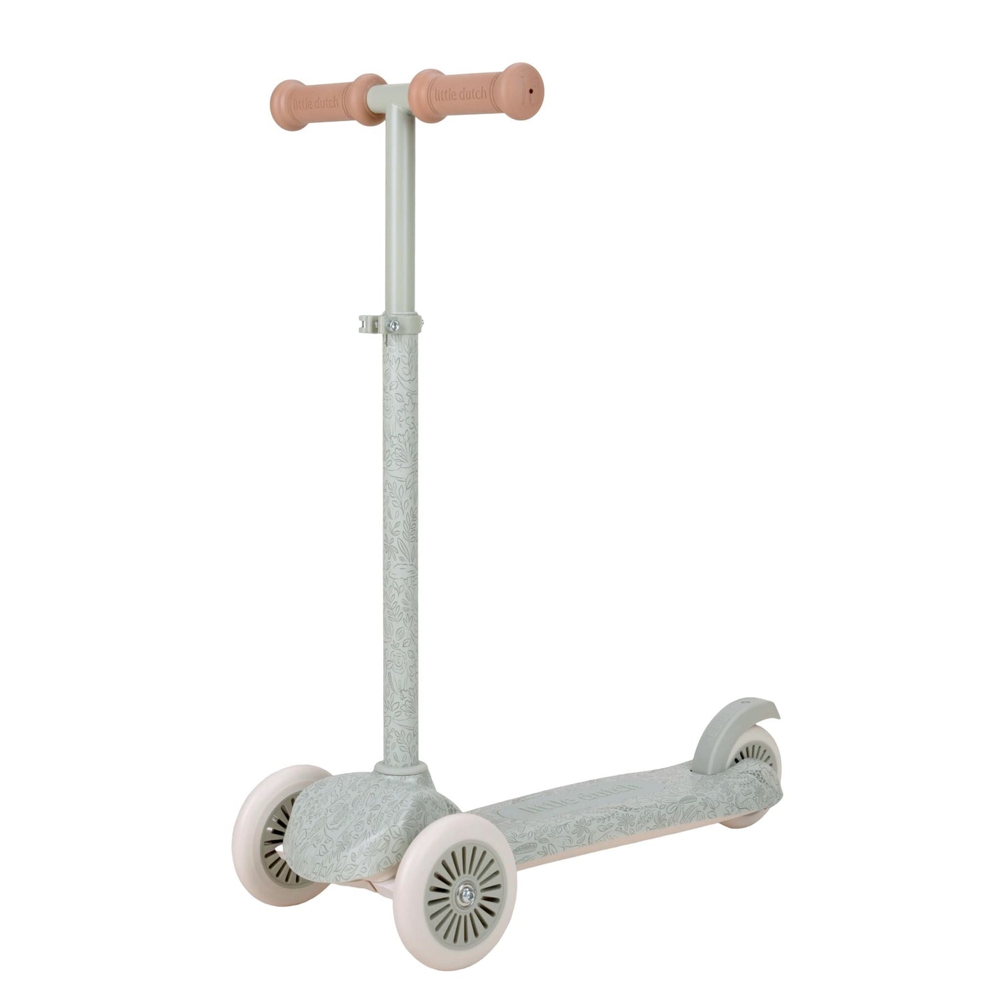 Trottinette 3 roues Little Dutch vert sauge imprimé Safari, vue d'ensemble