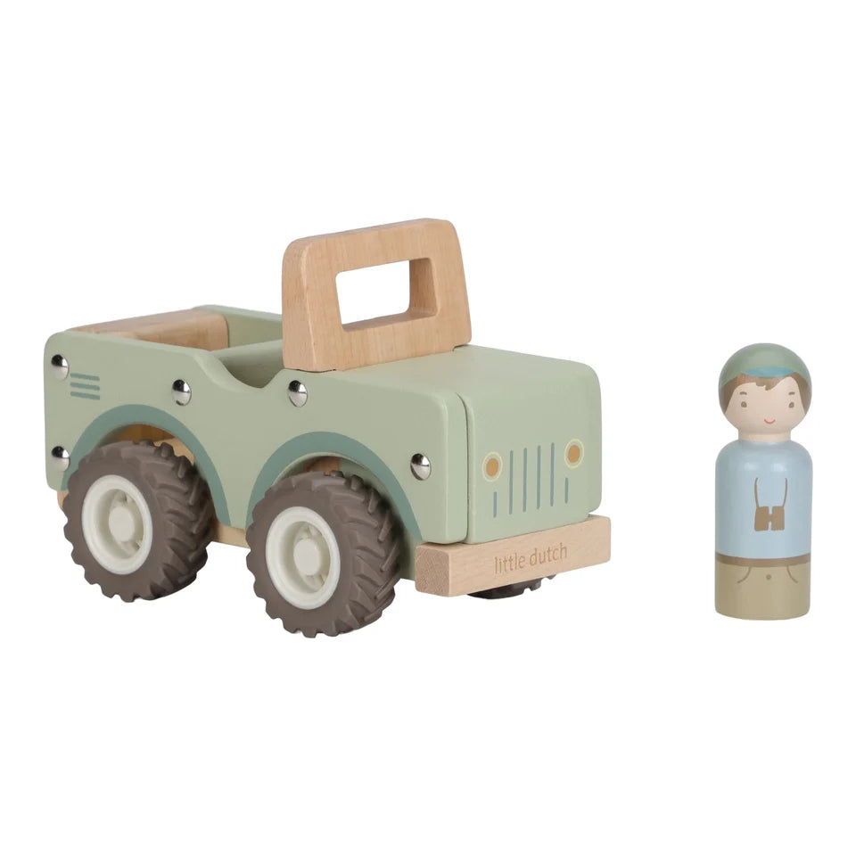 Voiture de safari en bois - Vert
