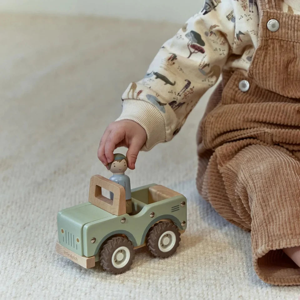 Voiture de safari en bois - Vert