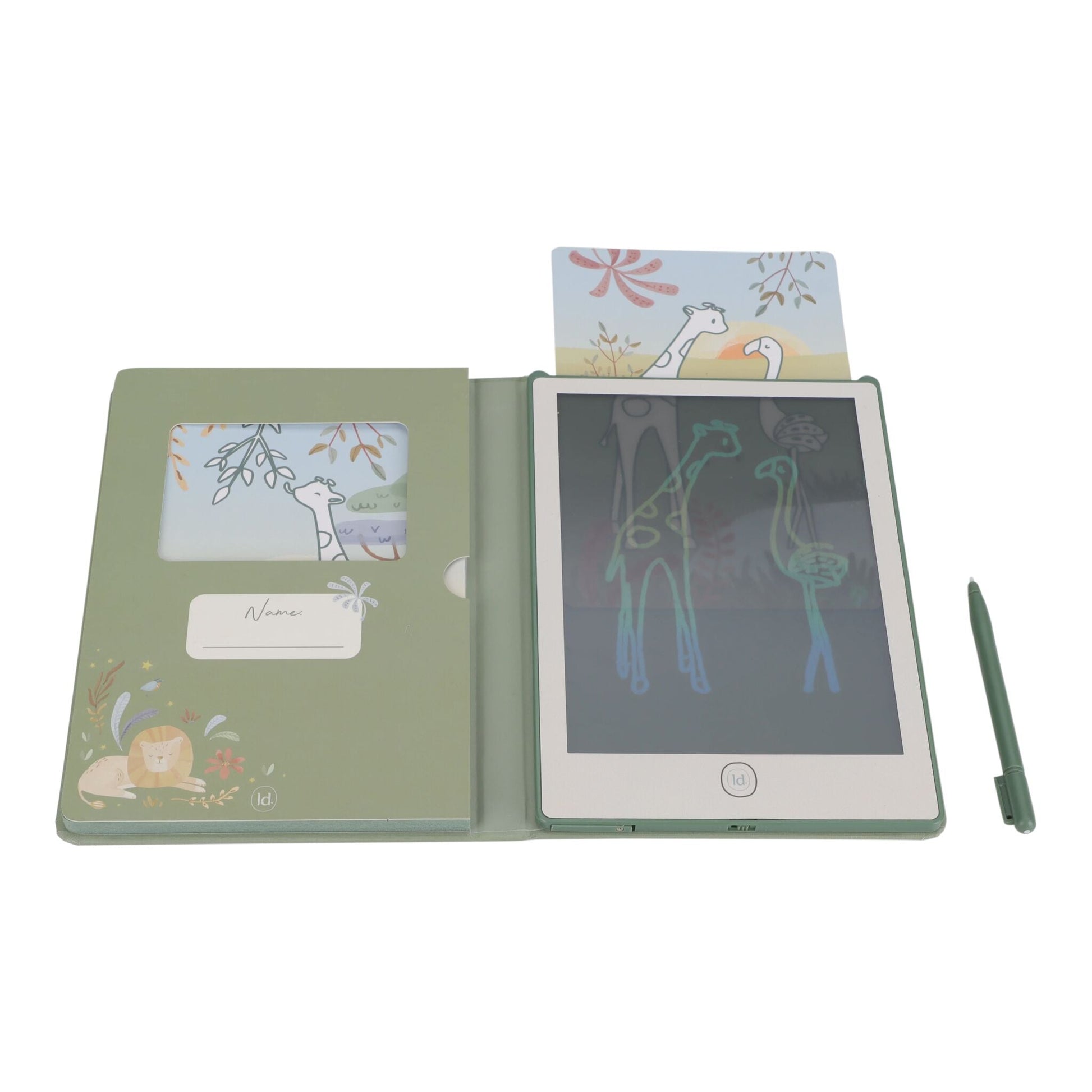 Tablette à dessin Little Dutch Vert - cartes modèles