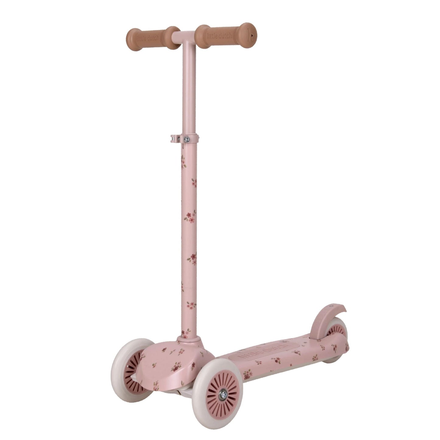 Trottinette 3 roues Little Dutch rose imprimé floral Fairy Floral, vue d'ensemble