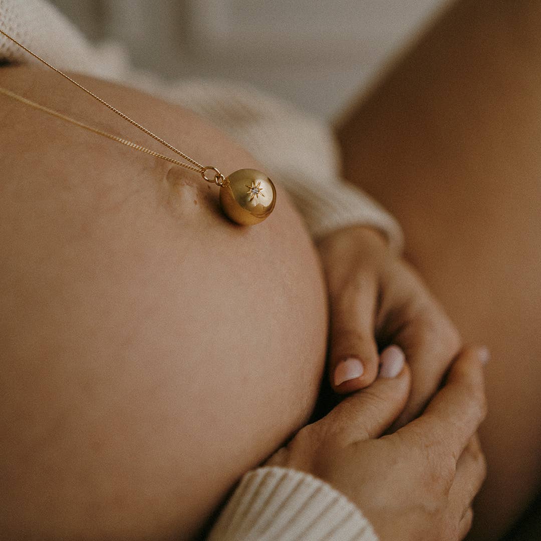 Ilado - Bola de grossesse BONNE ETOILE sur cordon: Or jaune