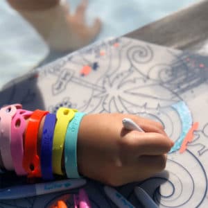 SuperPetit - Coloriage réutilisable-Set en silicone SURF 5 feutres inclus