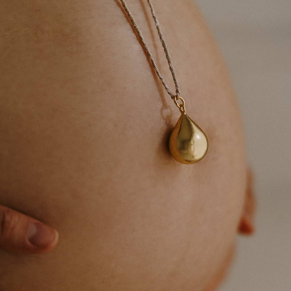 Ilado - Bola de grossesse GOUTTE sur cordon: Or jaune