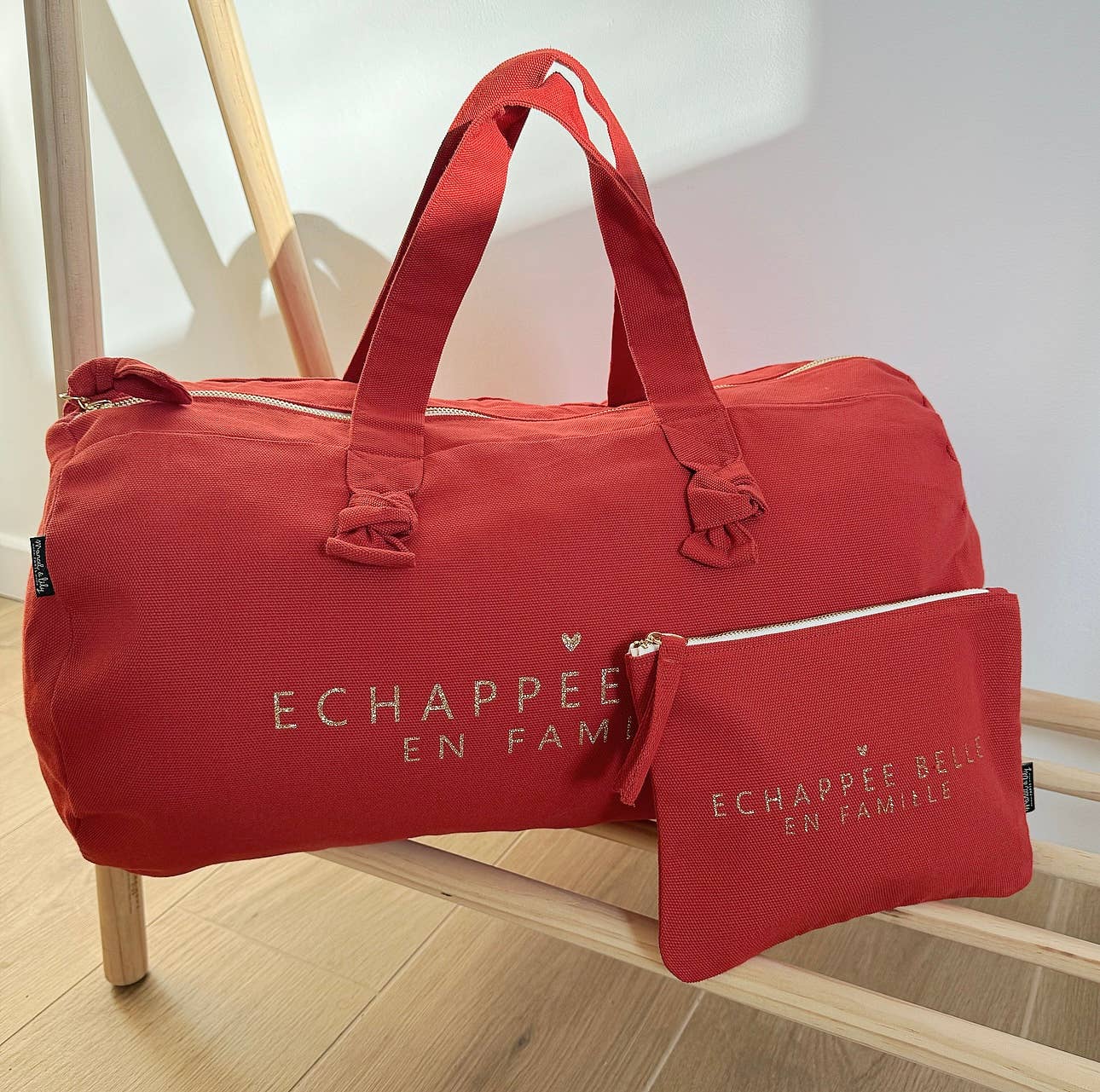 Marcel & Lily - Pochette - Coloris Tangerine- Echappée Belle en Famille