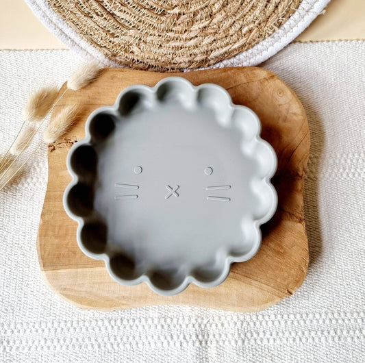 Rammelaartje - Assiette en silicone avec ventouse Lion - Sage