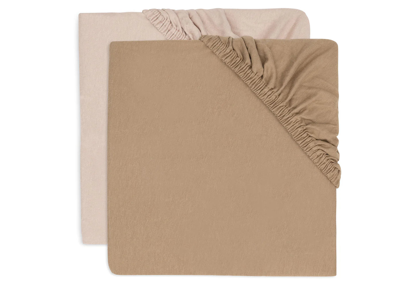 Drap-housse - Jersey - 2 Unités Wild rose & Biscuit