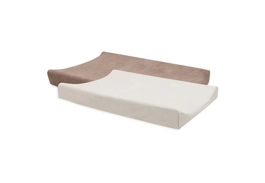 Housse Matelas à Langer Éponge Duo - 2 Unités Milky Coffee