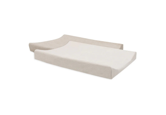 Housse Matelas à Langer Éponge Duo - 2 Unités Oatmeal & Sand