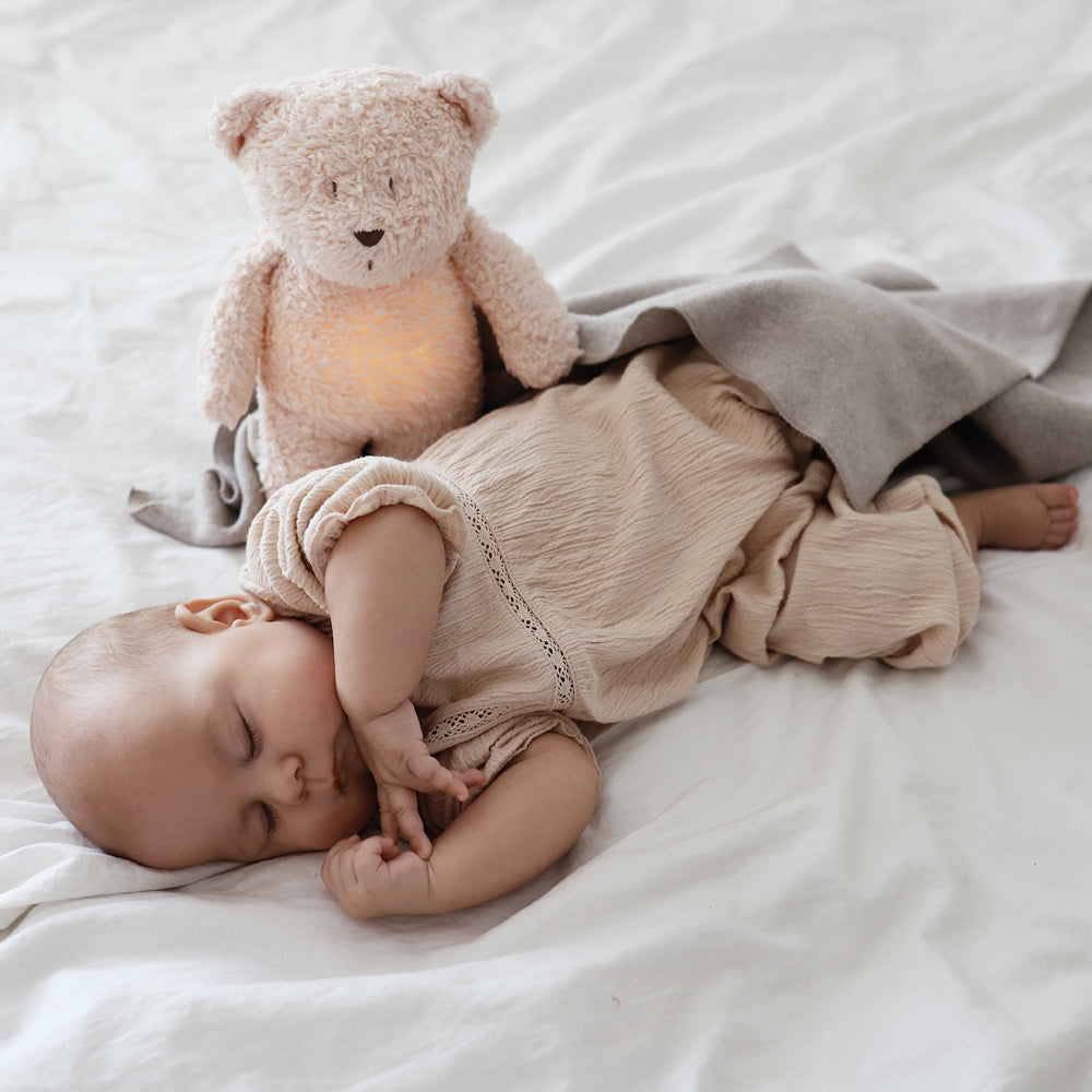 Veilleuse Ourson nature bio rose blush