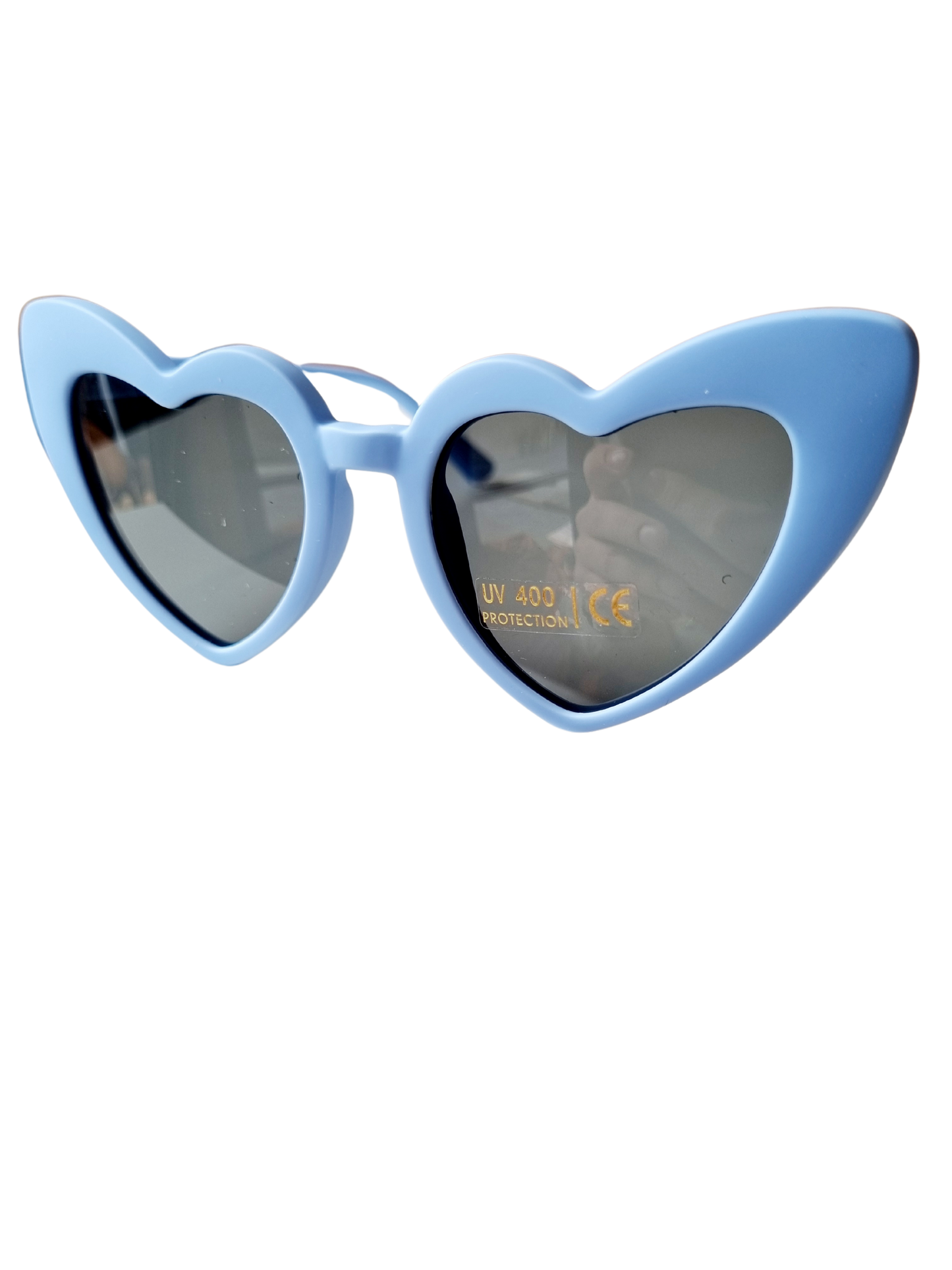 Happy by Lies - Lunettes de soleil pour enfants en silicone Cœur bleu | lunettes de soleil