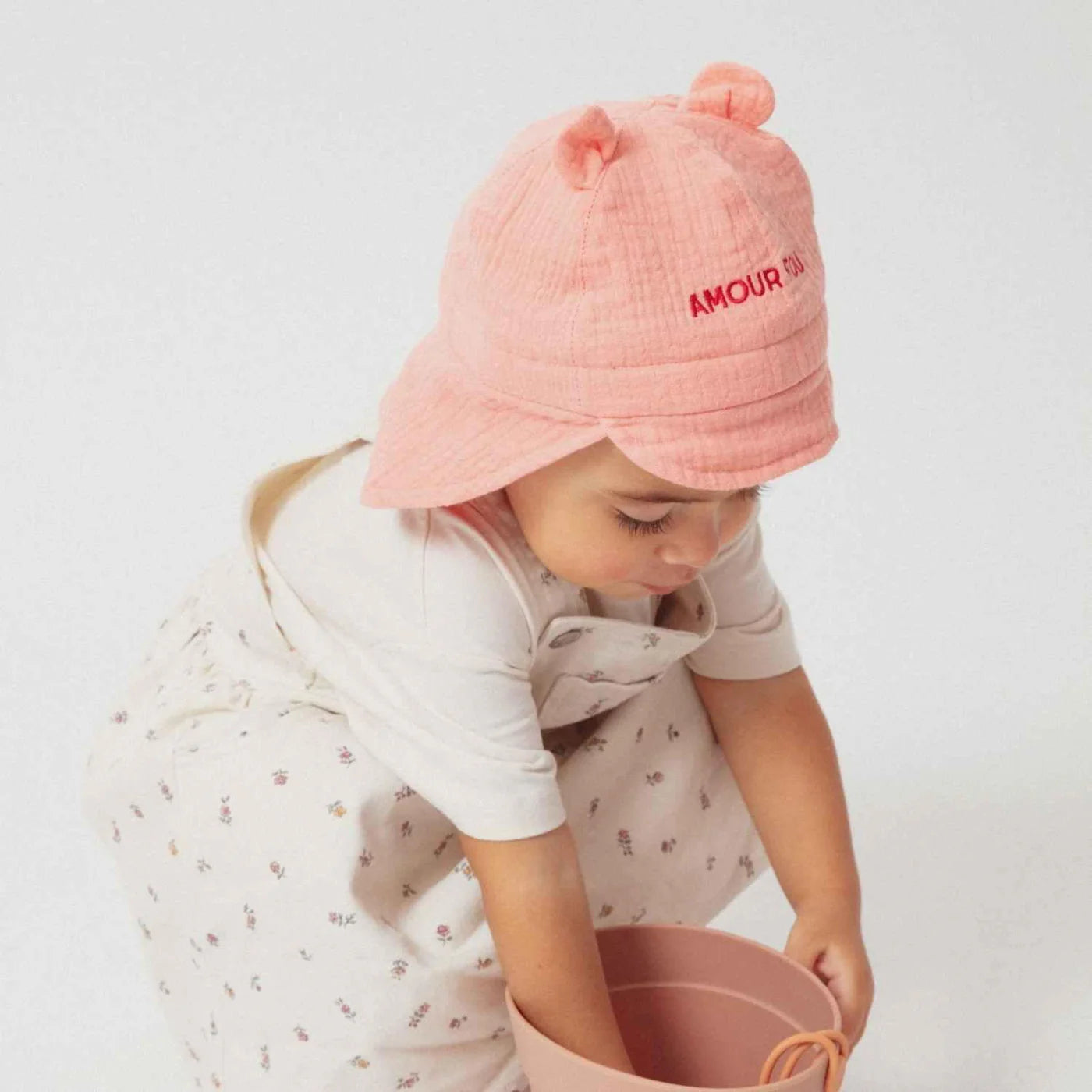 Chapeau bébé Amour Fou rose | Enfant