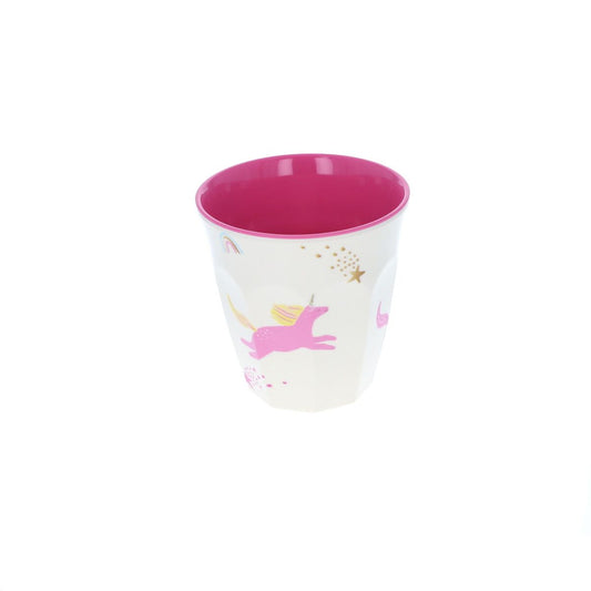 Petit verre en melamine licornes Pause goûter
