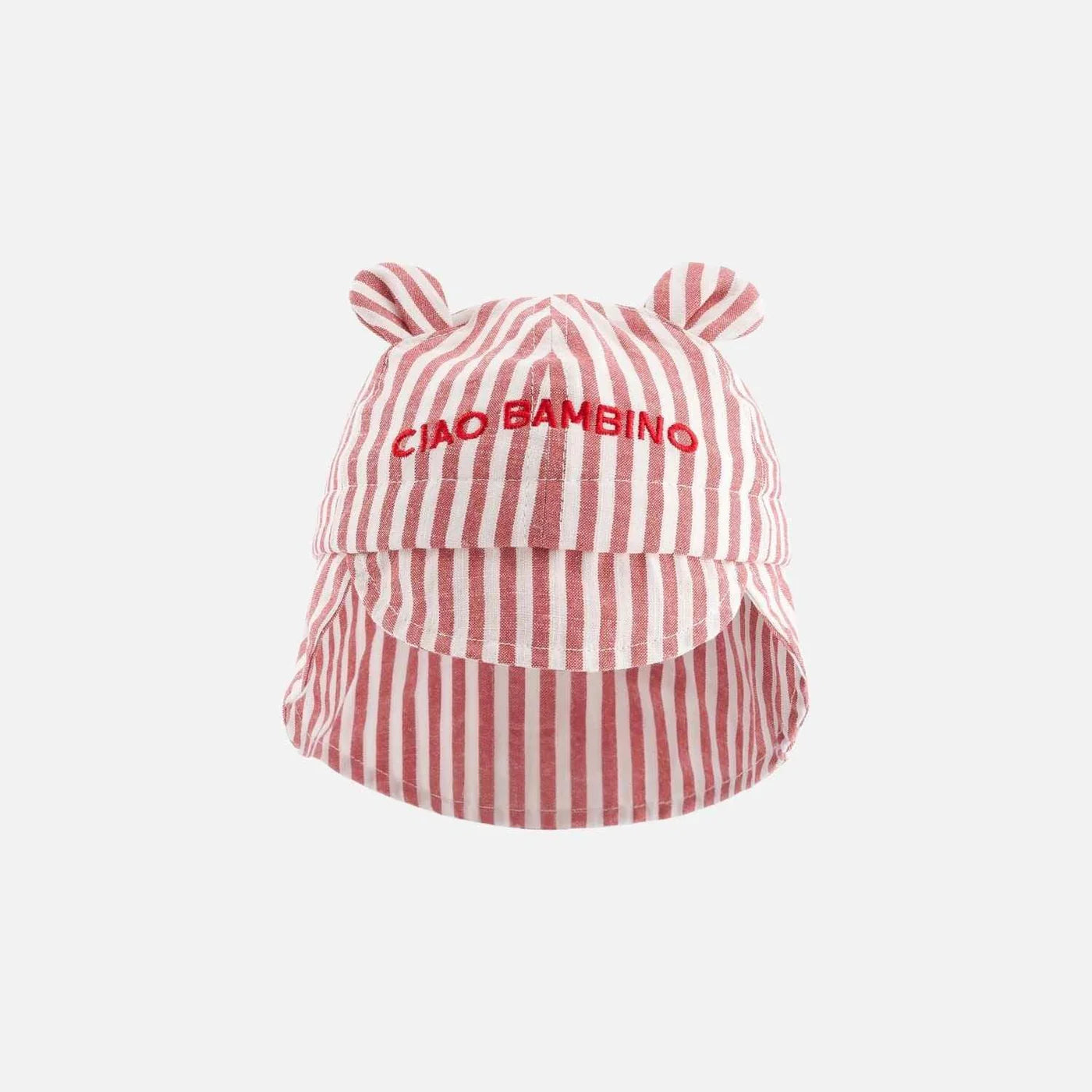 Chapeau bébé Ciao Bambino rayé Rouge | Enfant