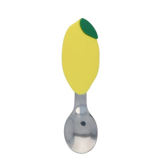 Cuillère manche citron en silicone Pause goûter