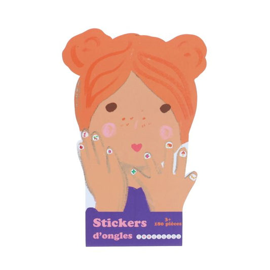 Set de 4 planches de stickers pour ongles forêt Mercredi et Patati