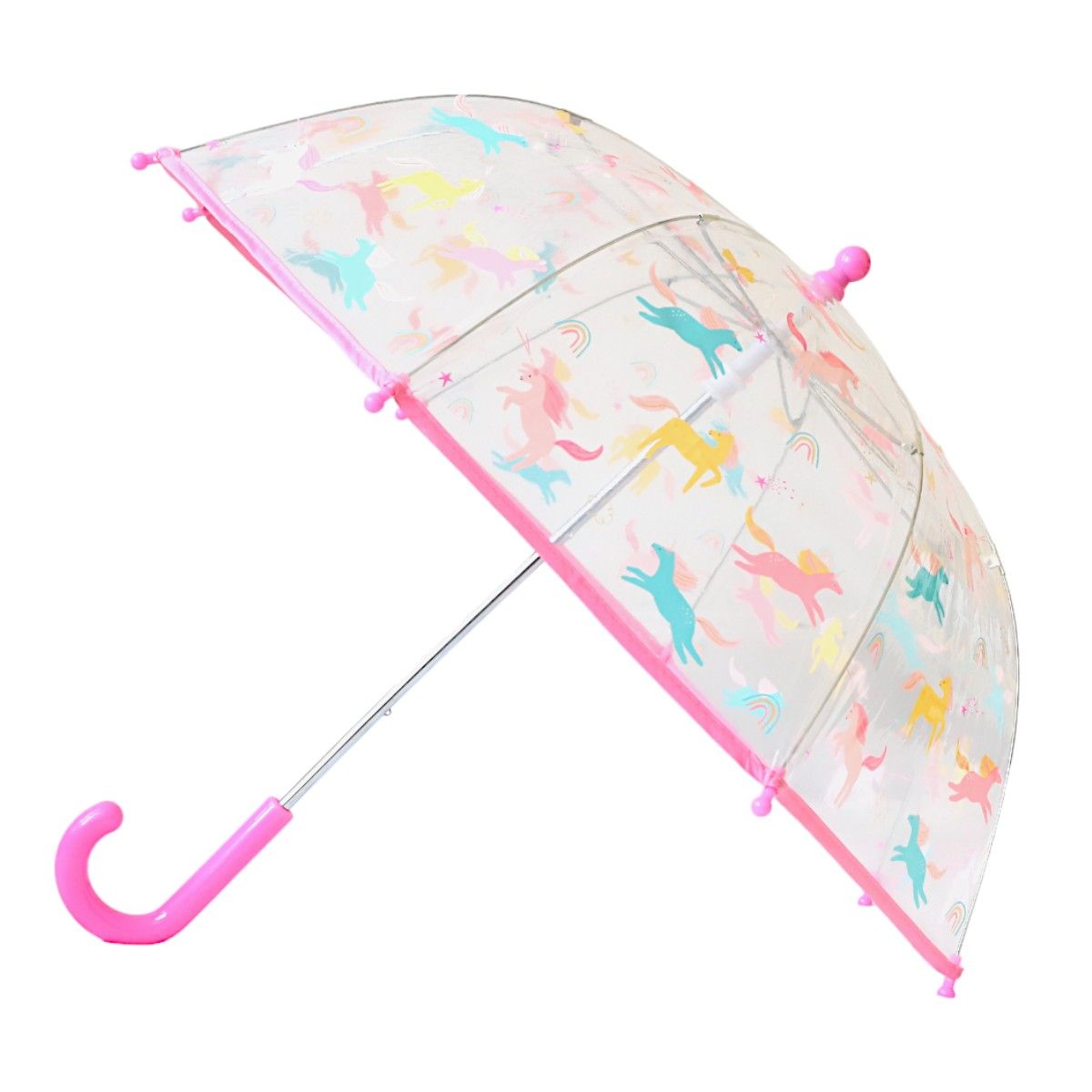 Parapluie enfant rose licornes