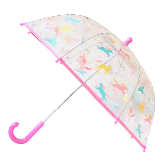 Parapluie enfant rose licornes