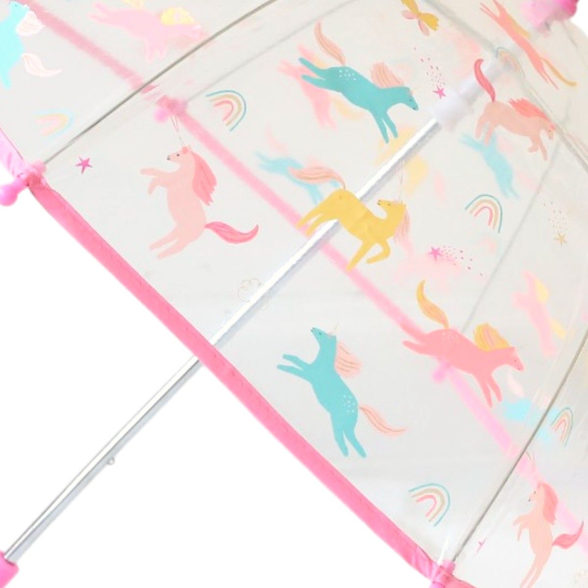 Parapluie enfant rose licornes